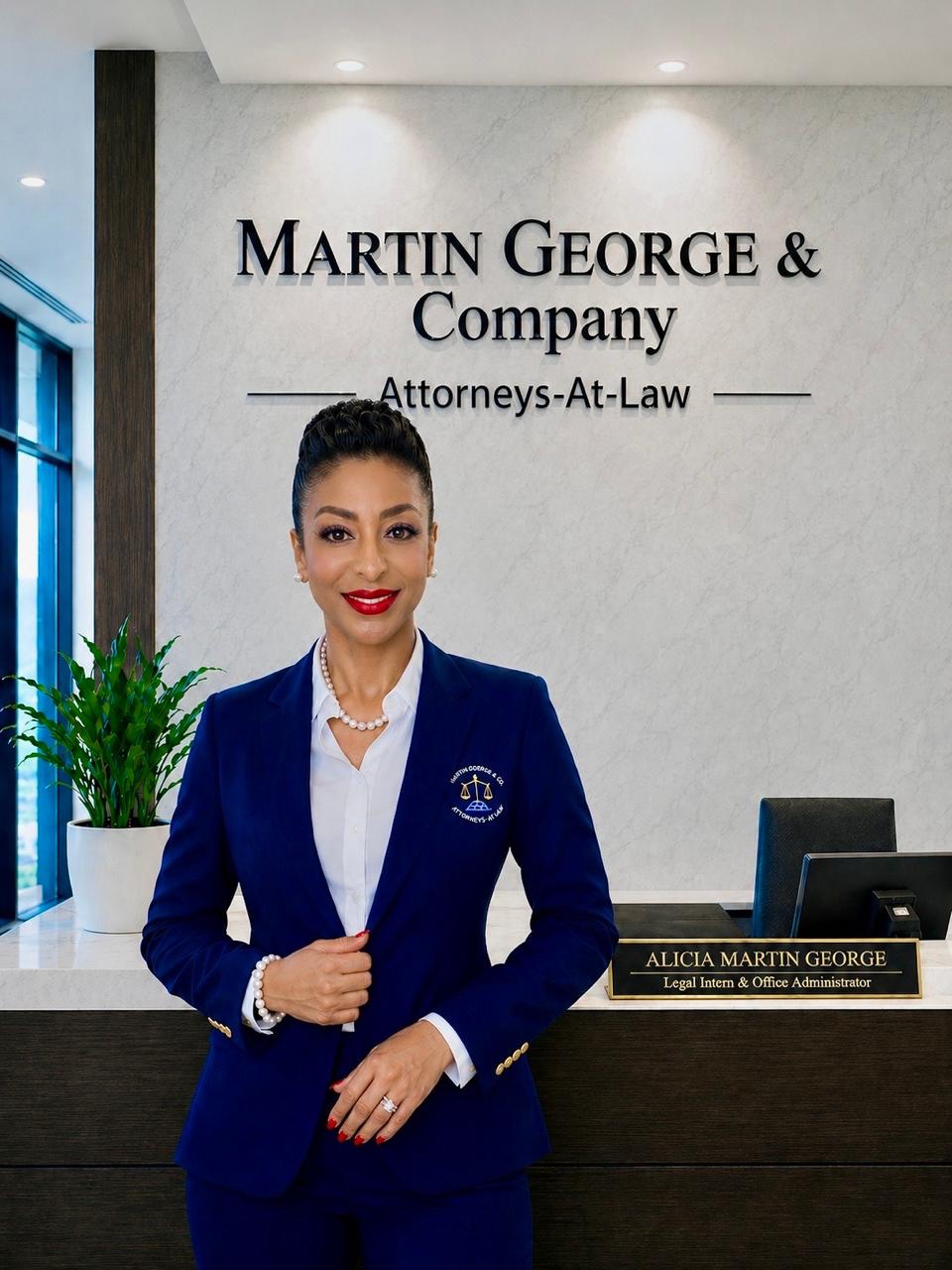 Portrait of Alicia Martin George, Legal Intern and Office Administrator