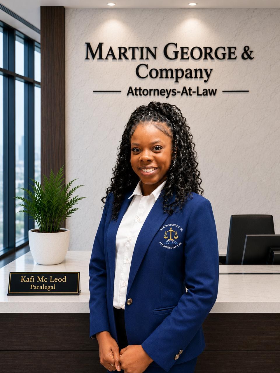 Portrait of Kafi Mc Leod, Paralegal