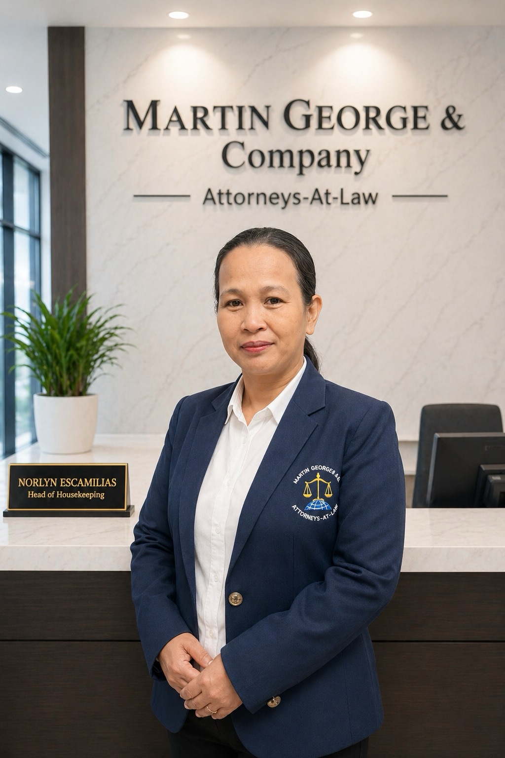 Portrait of Norlyn Escamilias, Head of Housekeeping