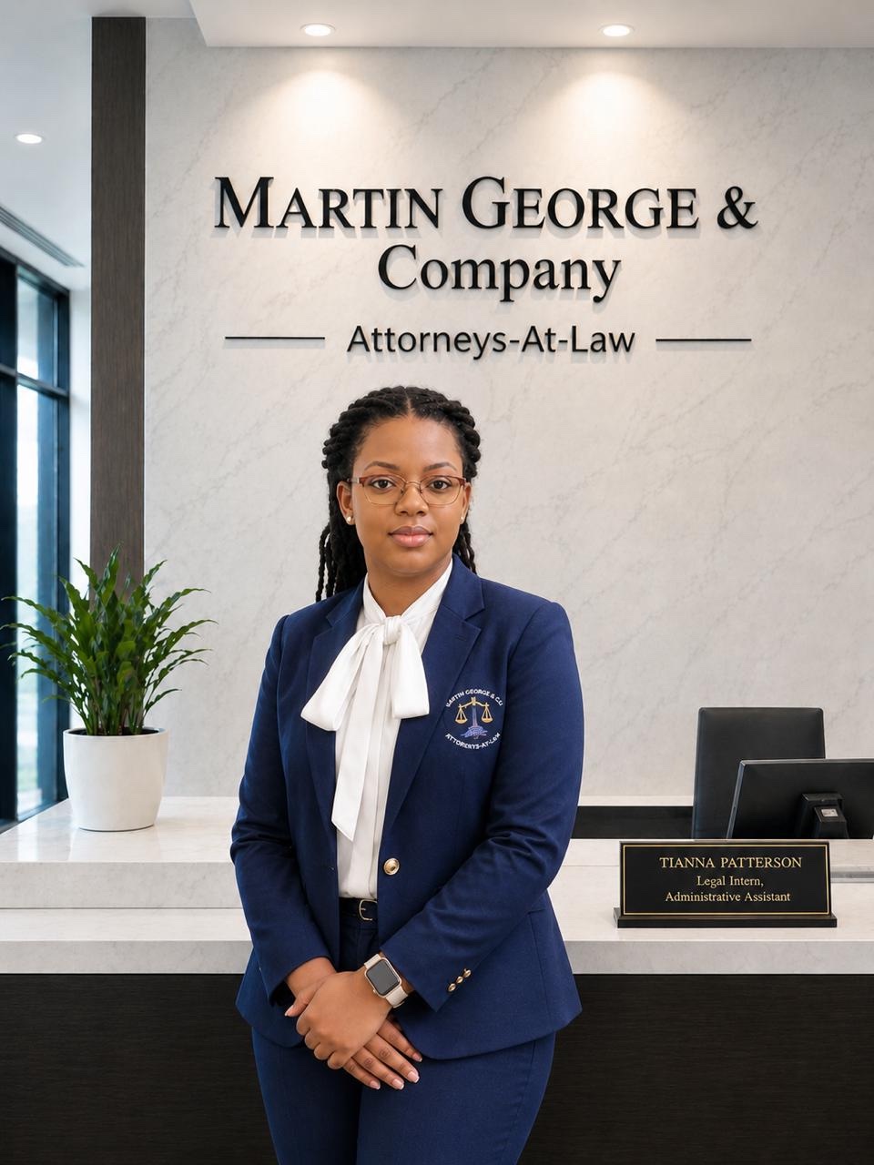 Portrait of Tianna Patterson, Legal Intern and Administrative Assistant