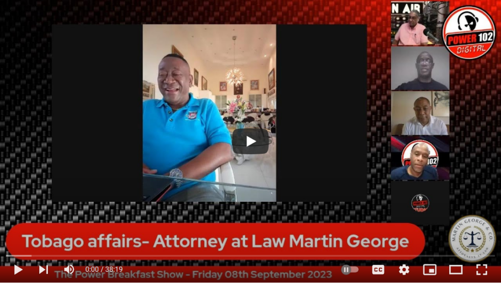 Tobago Affairs - Attorney at Law Martin George